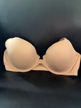Victoria’s Secret Body Racerback Demi Bra 36C Nude Front Closure Underwire